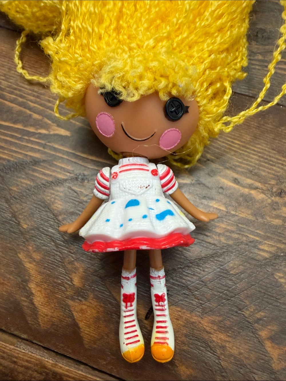Mini Lalaloopsy Loopy Hair Doll Spot Splatter Splash Yellow Yarn Hair MGA 2013